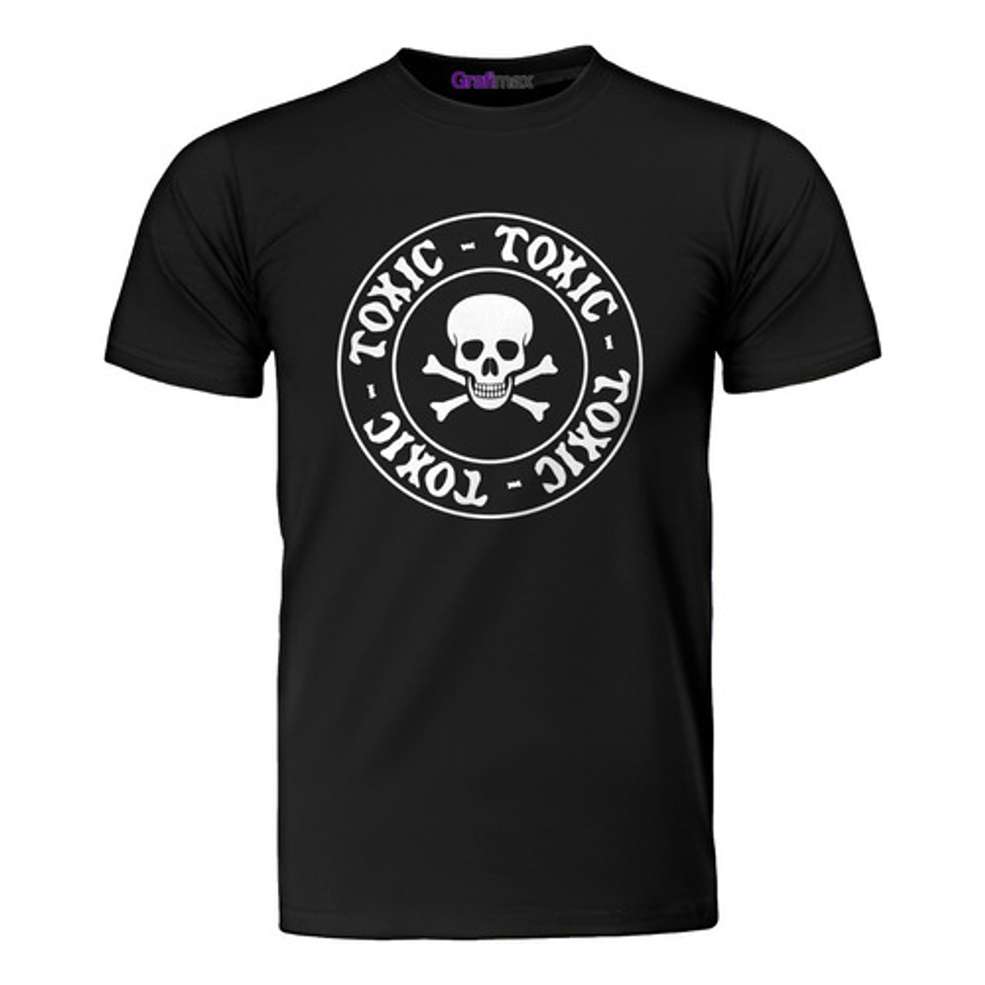 Polera Toxic Calavera Logo Grafimax 1