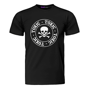 Polera Toxic Calavera Logo Grafimax