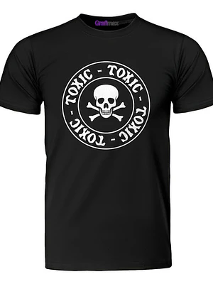 Polera Toxic Calavera Logo Grafimax