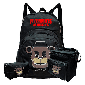Pack Freddy Fnaf Mochila Lonchera Estuche Grafimax
