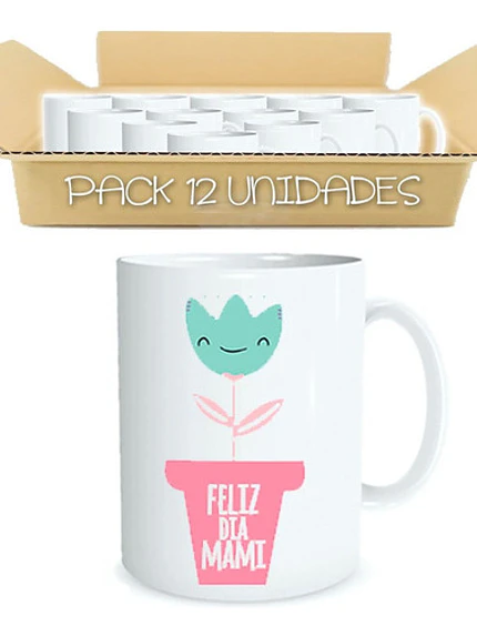 Pack 12 Tazones Dí­A De La Madre Mamá Enví­O Gratis Grafimax 1