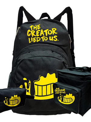 Mochila Bendy Creator Lies Pack Lonchera Estuche Grafimax