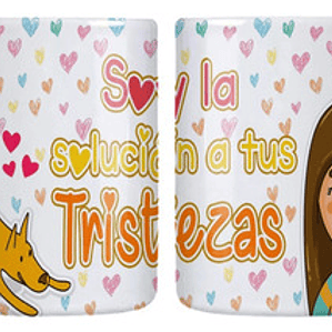 Tazón Soy La Solución A Tus Tristezas Mascotas Grafimax