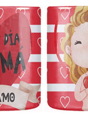 Tazón Dí­A De La Madre Feliz Dí­A Mamá Te Amo Grafimax