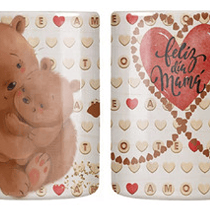 Tazón Dí­A De La Madre Ositos Grafimax