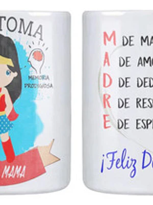 Tazón Dí­A De La Madre Aquí­ Toma Super Mamá Grafimax