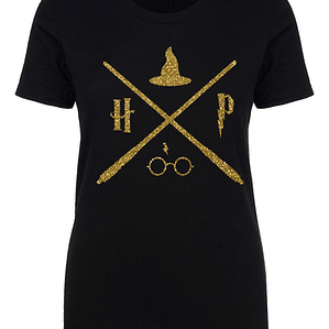 Polera Mujer Harry Potter Variedad Diseños Dorado Grafimax