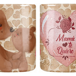 Tazón Dí­A De La Madre Mamá Te Quiero Osos Grafimax