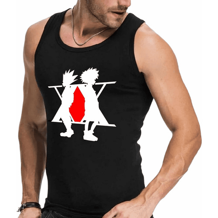 Polera Sin Mangas Hunter X Anime Musculosa Hombre Grafimax 1