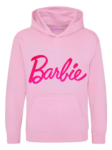Polerón Barbie Diseño Glitter Fucsia Dibujos Animados Grafimax 1