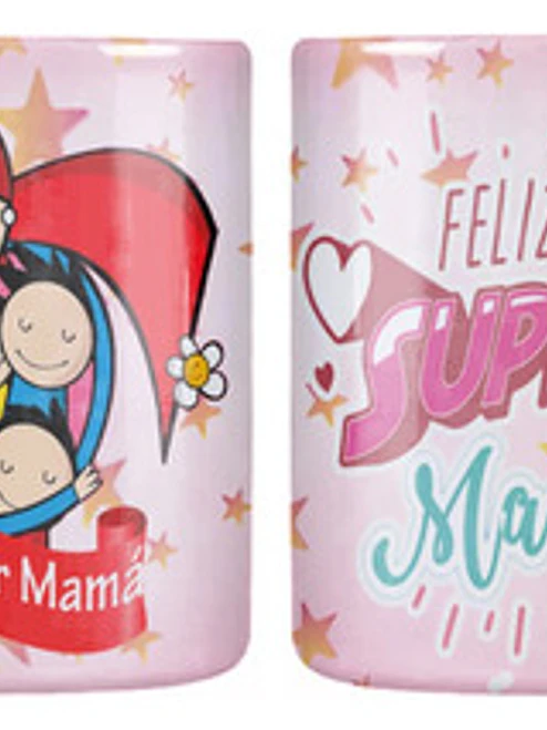 Tazón Dí­A De La Madre Super Mamá Grafimax 1