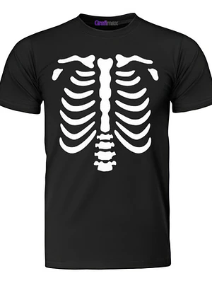 Polera Halloween Esqueleto Hombre - Grafimax