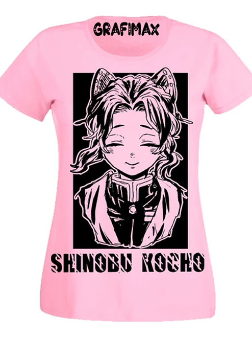 Polera Shinobu Kimetsu No Yaiba Mariposa Anime Grafimax 2