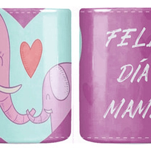 Tazón Dí­A De La Madre Feliz Dí­A Mamá Elefantes Grafimax