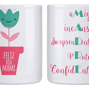 Tazón Dí­A De La Madre Feliz Dí­A Mami Grafimax