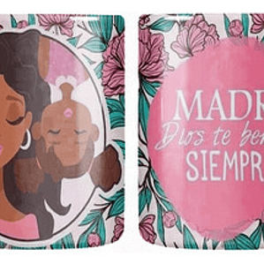 Tazón Dí­A De La Madre Dios Te Bendiga Siempre Grafimax