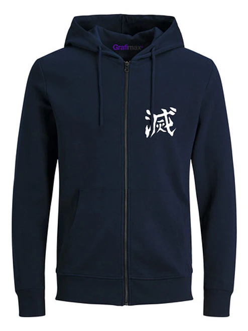 Polerón Escolar Mizunoto Demon Slayer Azul Marino Grafimax 1