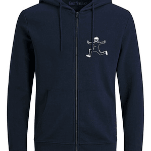 Polerón Escolar Satoru Jujutsu Kaisen Azul Marino Grafimax