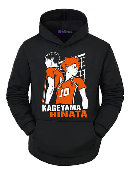 Polerón Haikyuu! Kageyama Hinata Anime - Grafimax 1