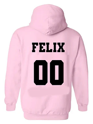 Poleron Rosa Stray Kids Felix K - Pop Míºsica Mujer Oversize Grafimax