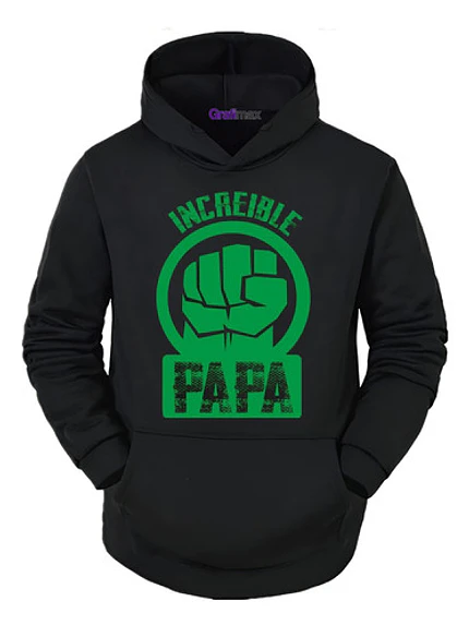 Polerón Increible Superheroe Papá Padre - Grafimax 1