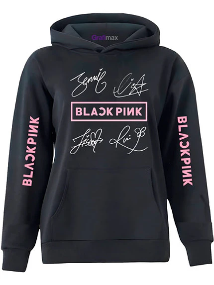 Polerón Blackpink Grupo Pop Koreano K-Pop Capucha Míºsica Grafimax 1