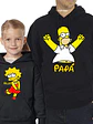Pack Poleron Lisa Y Homero Papa E Hija Simpsons - Grafimax - Miniatura 1