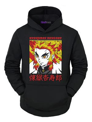 Poleron Rengoku Face Kimetsu No Yaiba Anime Grafimax