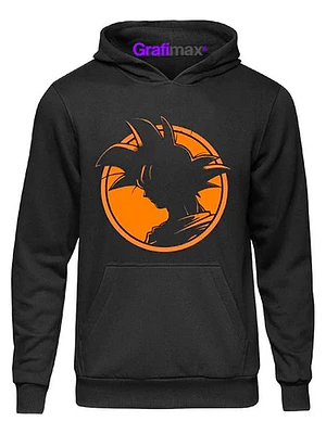 Polerón Dragon Ball Goku Silueta Hombre Oversize Anime Grafimax