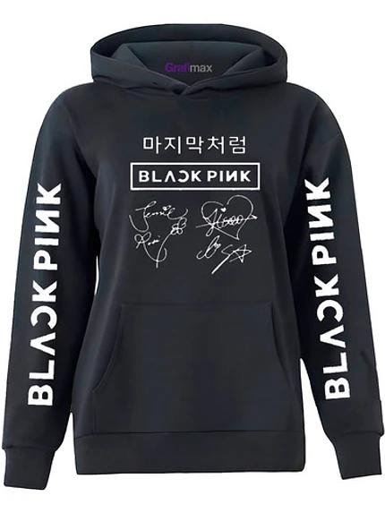 Polerón Blackpink Firmas Idol Koreano K-Pop Música Grafimax 1