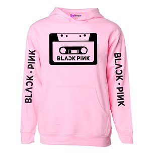 Polerón Black Pink Cassette K-pop Koreano Rosa  Grafimax