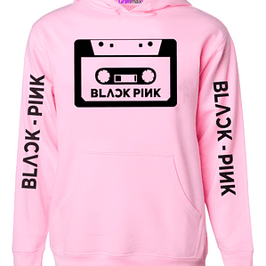 Polerón Black Pink Cassette K-Pop Koreano Rosa Música Grafimax