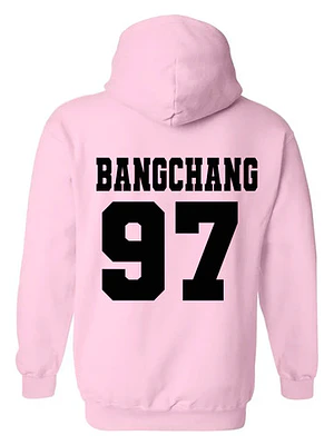 Polerón Rosa Stray Kids Bangchan Kpop Oversize Música Grafimax