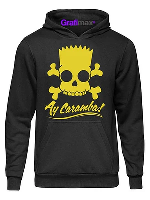 Poleron Los Simpsons Bart Ay Caramba Oversize Grafimax