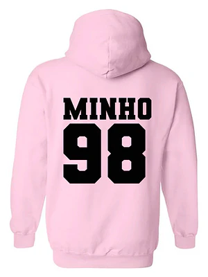 Polerón Rosa Stray Kids Minho K Pop Música Oversize Grafimax