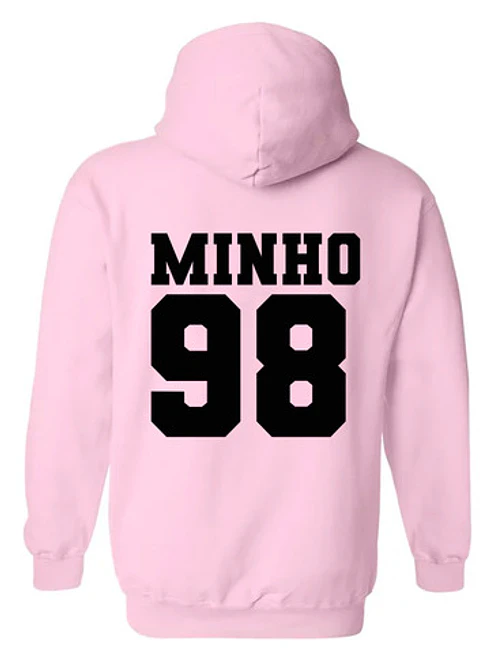 Polerón Rosa Stray Kids Minho K Pop Música Oversize Grafimax 1