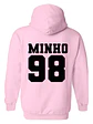 Polerón Rosa Stray Kids Minho K Pop Música Oversize Grafimax - Miniatura 1