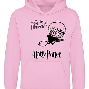 Poleron Rosa Harry Potter Chibi Kawaii Mujer Grafimax