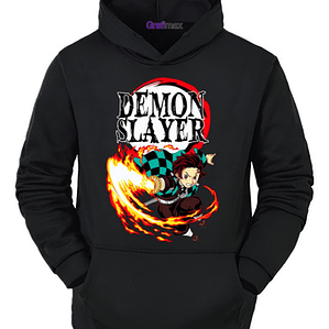 Poleron Tanjiro Logo Kimetsu No Yaiba Anime Grafimax