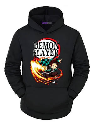 Poleron Tanjiro Logo Kimetsu No Yaiba Anime Grafimax