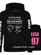 Polerón Black Pink Lisa 97 K Pop Estampado Espalda Grafimax - Miniatura 2
