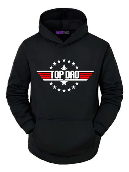 Poleron Top Dad Hombre Top Gun Dia Del Padre Papá -Grafimax 1