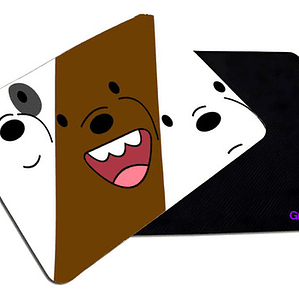 Mousepad Liso 20X17 Cm Pardo Polar Panda Wbb Grafimax