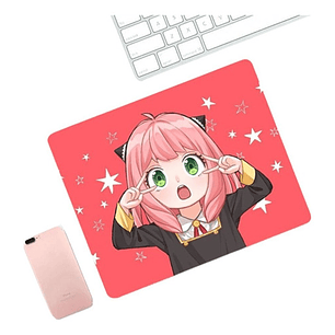  Mousepad Liso 20x17cm Spy X Family Anya Rosa Anime Grafimax