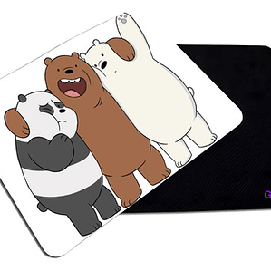 Mousepad Liso 20X17 Cm Escandolosos We Bare Bears Grafimax