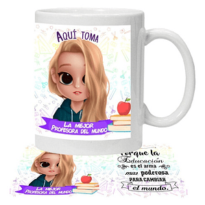 Tazón Profesoras La Educación Cambia Grafimax