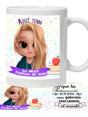 Tazón Profesoras La Educación Cambia Grafimax