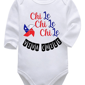 Body Bebé Pilucho Chi Chi Chi Le Le Le Viva Chile Grafimax