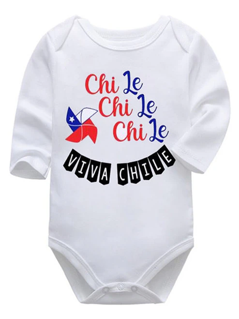 Body Bebé Pilucho Chi Chi Chi Le Le Le Viva Chile Grafimax 1