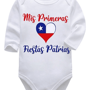 Body Bebé Pilucho Mis Primeras Fiestas Patrias Grafimax